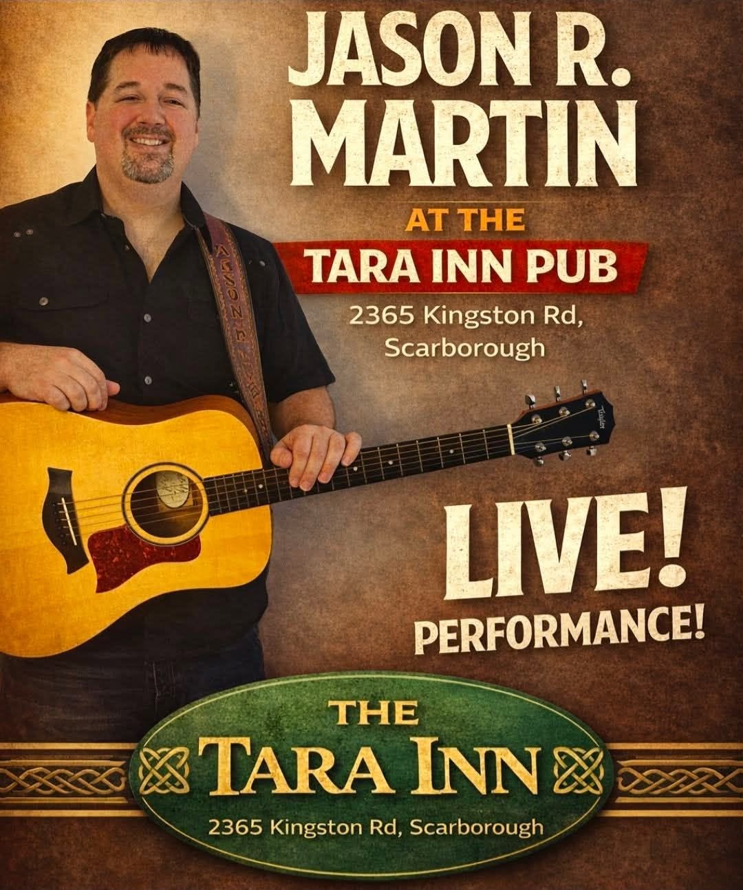 Official poster for Jason R. Martin at Tara Inn